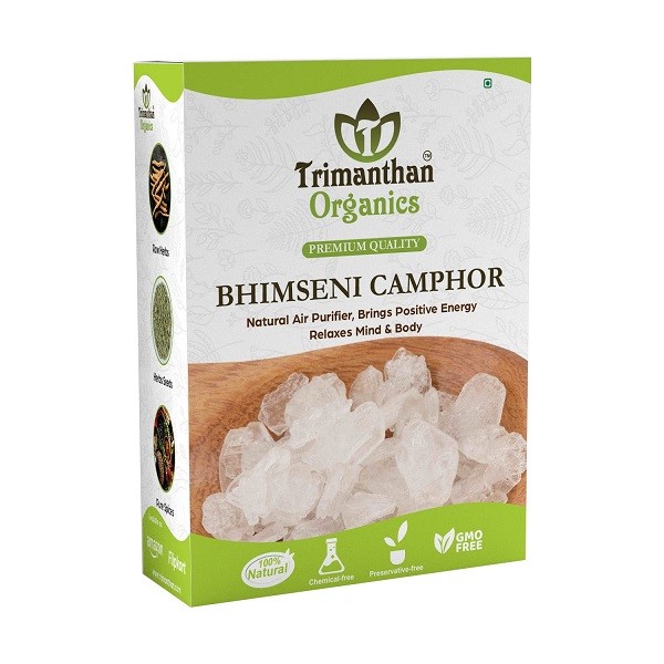 EDIBLE CAMPHOR (ISOBORNEOL BHIMSENI DESI KAPOOR) 100 GM X 120