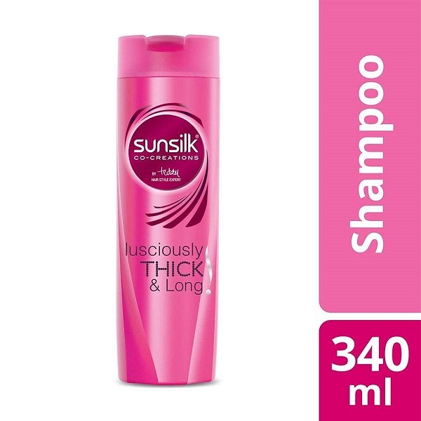 SUNSILK PINK THIK & LONGSHAMPOO 340 ML